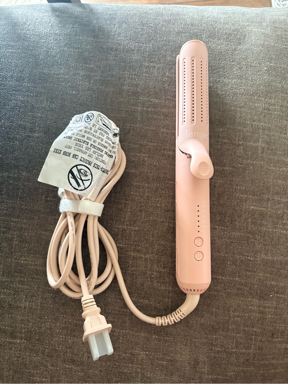 Lange Pink 2-in-1 Hair Straightener and Curler